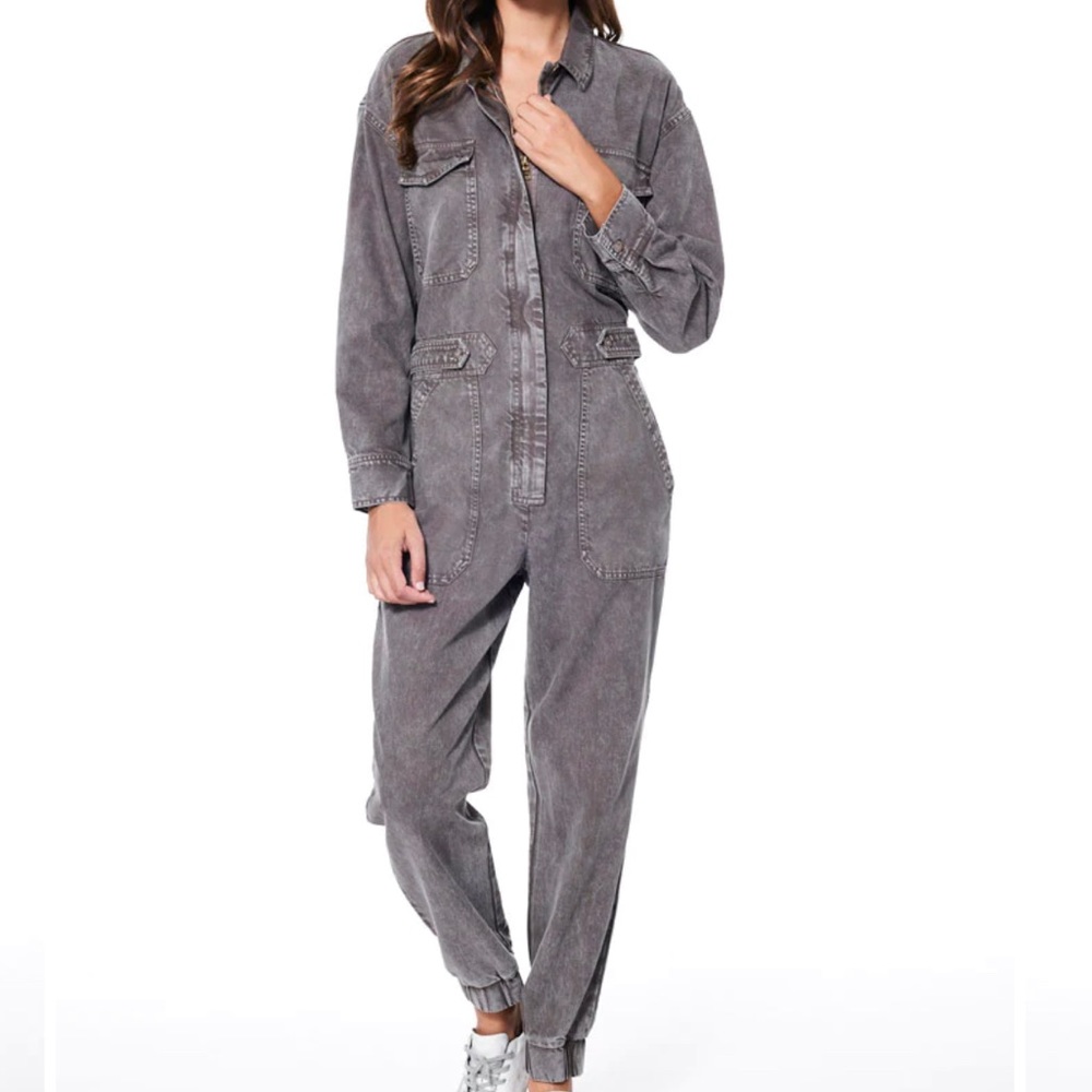 Young Fabulous & Broke XS Mineral Wash Jumpsuit